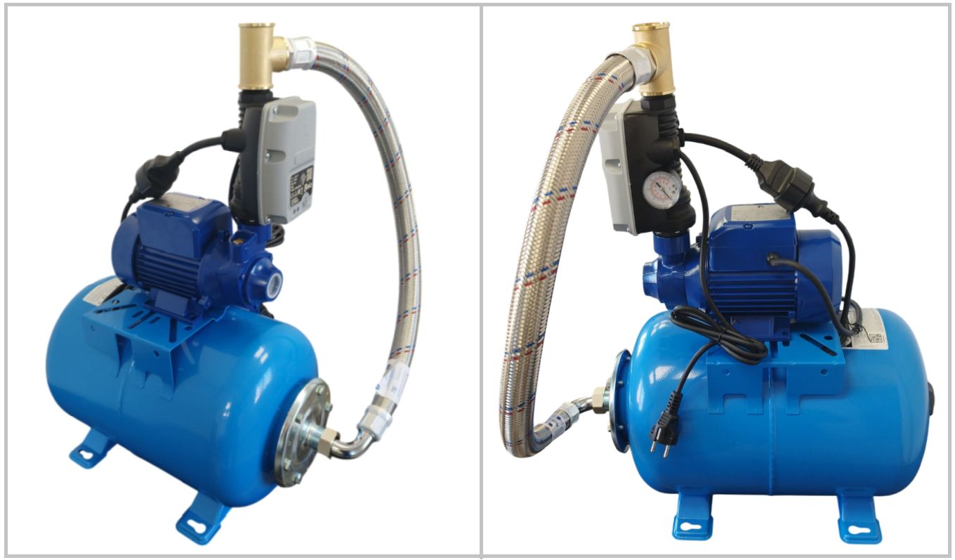 Electronic Booster Pump 0.5Hp with Brio 2000-M & 60L Tank | PM5 Plus